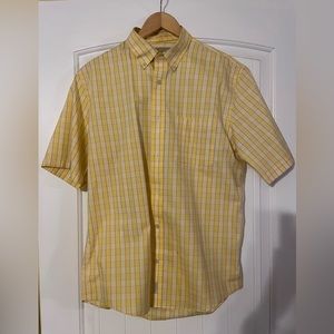 Cabela’s yellow camp shirt, size L